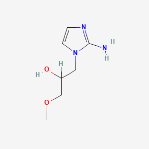 molecular formula C7H13N3O2 B1195459 2-Amino-alpha-(methoxymethyl)-1H-imidazole-1-ethanol CAS No. 76620-73-0