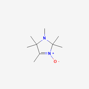 molecular formula C9H18N2O B1195461 1H-Imidazole, 2,5-dihydro-1,2,2,4,5,5-hexamethyl-, 3-oxide CAS No. 64934-84-5