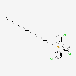 molecular formula C36H49Cl3Si B11954662 Octadecyltris(3-chlorophenyl)silane 
