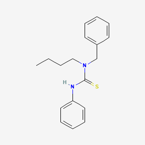 molecular formula C18H22N2S B11954687 1-Benzyl-1-butyl-3-phenyl-2-thiourea CAS No. 101786-18-9