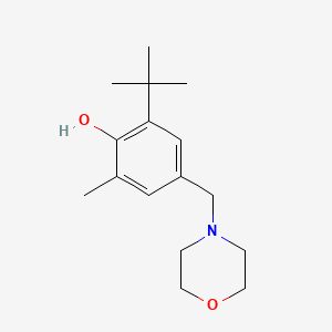 molecular formula C16H25NO2 B11954700 6-tert-Butyl-4-(morpholinomethyl)-o-cresol CAS No. 84824-97-5