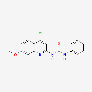 molecular formula C17H14ClN3O2 B11954715 1-(4-Chloro-7-methoxyquinolin-2-yl)-3-phenylurea 