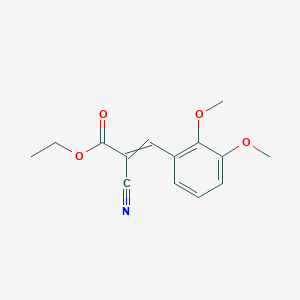 molecular formula C14H15NO4 B11954730 Ethyl alpha-cyano-2,3-dimethoxycinnamate CAS No. 58531-09-2