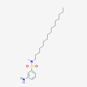 molecular formula C23H42N2O2S B11954748 N1-Hexadecyl-N1-methylmetanilamide CAS No. 55035-29-5