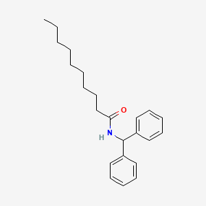 molecular formula C23H31NO B11954765 N-(Diphenylmethyl)decanamide CAS No. 10254-03-2