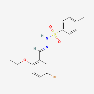 molecular formula C16H17BrN2O3S B11954771 N'-[(E)-(5-bromo-2-ethoxyphenyl)methylidene]-4-methylbenzenesulfonohydrazide 