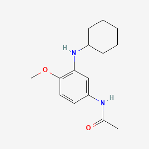 molecular formula C15H22N2O2 B11954772 n-[3-(Cyclohexylamino)-4-methoxyphenyl]acetamide CAS No. 29633-64-5