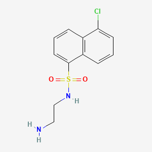 molecular formula C12H13ClN2O2S B1195478 N-(2-Aminoethyl)-5-chloronaphthalene-1-sulfonamide CAS No. 83298-75-3