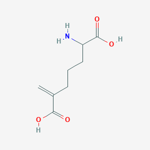 molecular formula C8H13NO4 B1195479 2-Amino-6-methylideneheptanedioic acid 