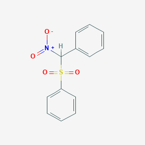 molecular formula C13H11NO4S B11954794 alpha-Nitrobenzyl phenyl sulfone CAS No. 21272-78-6