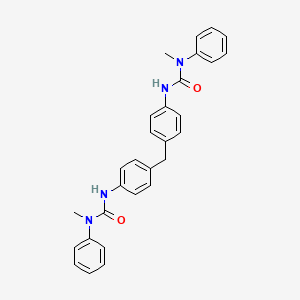 molecular formula C29H28N4O2 B11954797 4,4'-Bis(3-methyl-3-phenylureido)diphenylmethane CAS No. 95255-44-0