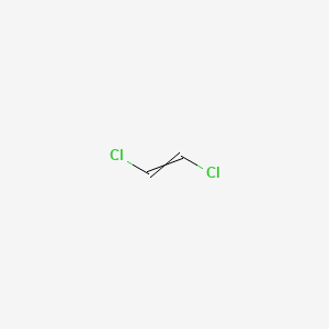 molecular formula C2H2Cl2<br>ClCH=CHCl<br>C2H2Cl2 B1195483 TRANS-1,2-DICHLOROETHYLENE CAS No. 540-59-0