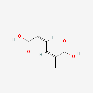 molecular formula C8H10O4 B11954846 (2Z,4Z)-2,5-dimethylhexa-2,4-dienedioic acid CAS No. 20514-40-3