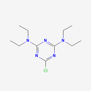 molecular formula C11H20ClN5 B1195485 Chlorazine CAS No. 580-48-3