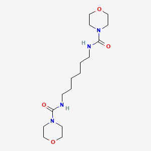 molecular formula C16H30N4O4 B11954941 N,N'-Hexamethylenebis(4-carbamoylmorpholine) CAS No. 24185-22-6