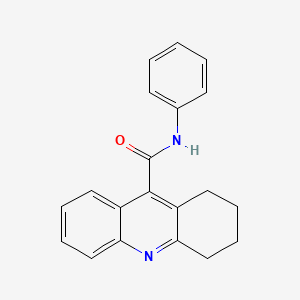 molecular formula C20H18N2O B11954986 N-phenyl-1,2,3,4-tetrahydroacridine-9-carboxamide CAS No. 74376-50-4