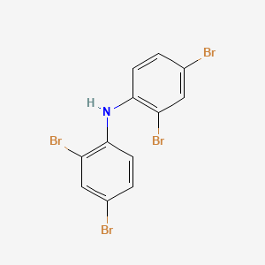 molecular formula C12H7Br4N B11954993 2,4-dibromo-N-(2,4-dibromophenyl)aniline CAS No. 38573-62-5