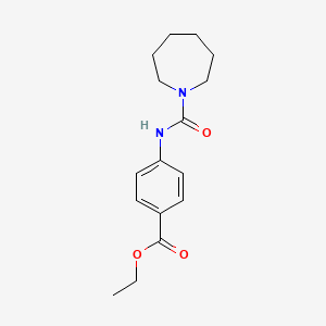 4-[[1-Azepanyl(oxo)methyl]amino]benzoic acid ethyl ester