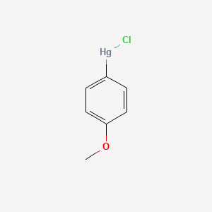 molecular formula C7H7ClHgO B11955004 Mercury, chloro(4-methoxyphenyl)- CAS No. 3009-79-8