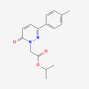 molecular formula C16H18N2O3 B11955042 isopropyl (3-(4-methylphenyl)-6-oxo-1(6H)-pyridazinyl)acetate CAS No. 853330-63-9