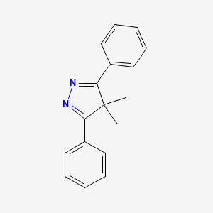 molecular formula C17H16N2 B11955044 4,4-Dimethyl-3,5-diphenyl-4H-pyrazole CAS No. 30169-45-0