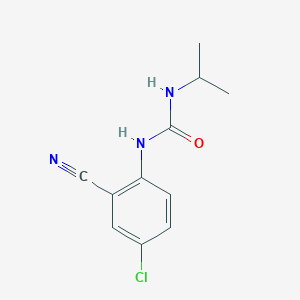 molecular formula C11H12ClN3O B11955047 N-(4-Chloro-2-cyanophenyl)-N'-propan-2-ylurea CAS No. 6677-68-5