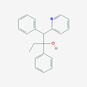 molecular formula C21H21NO B1195505 alpha-Ethyl-alpha,beta-diphenyl-2-pyridineethanol CAS No. 5860-94-6
