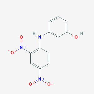 molecular formula C12H9N3O5 B11955121 3-(2,4-Dinitroanilino)phenol CAS No. 62276-01-1