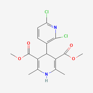 molecular formula C16H16Cl2N2O4 B11955139 Dimethyl 4-(2,6-dichloropyridin-3-yl)-2,6-dimethyl-1,4-dihydropyridine-3,5-dicarboxylate 