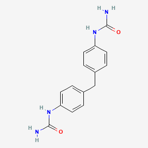molecular formula C15H16N4O2 B11955196 N-(4-{4-[(aminocarbonyl)amino]benzyl}phenyl)urea CAS No. 13252-22-7