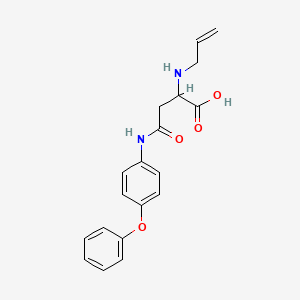 molecular formula C19H20N2O4 B11955233 N-(4-phenoxyphenyl)-N~2~-prop-2-en-1-ylasparagine 