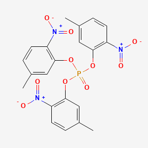 molecular formula C21H18N3O10P B11955241 Tris(5-methyl-2-nitrophenyl) phosphate CAS No. 201742-26-9