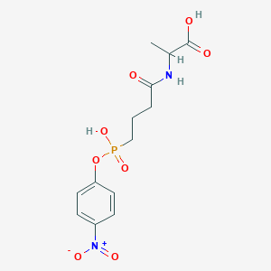 molecular formula C13H17N2O8P B1195526 N-[4-(4-nitrophenylphospho)butanoyl]alanine 