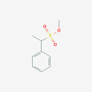 molecular formula C9H12O3S B11955274 Methyl 1-phenylethanesulfonate 