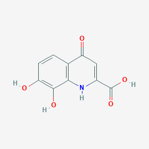 molecular formula C10H7NO5 B1195529 7,8-Dihydroxykynurenic acid 