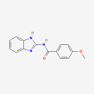 molecular formula C15H13N3O2 B11955321 N-(1H-benzimidazol-2-yl)-4-methoxybenzamide CAS No. 55842-43-8