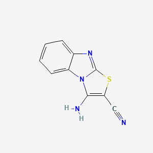 molecular formula C10H6N4S B1195533 3-Aminothiazolo[3,2-a]benzimidazole-2-carbonitrile 