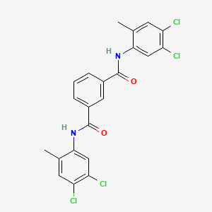 molecular formula C22H16Cl4N2O2 B11955337 N,N'-Bis(4,5-dichloro-2-methylphenyl)isophthalamide CAS No. 6676-76-2