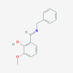 molecular formula C15H15NO2 B11955354 alpha-Benzylimino-6-methoxy-O-cresol CAS No. 65514-21-8