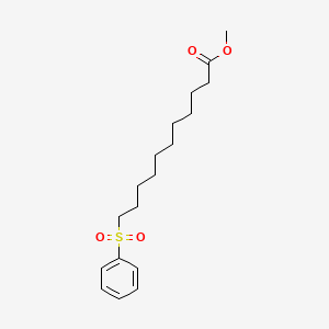 molecular formula C18H28O4S B11955416 Methyl 11-(phenylsulfonyl)undecanoate CAS No. 5455-42-5