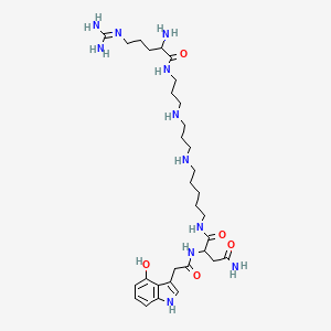 molecular formula C31H53N11O5 B1195543 Argiopinin III CAS No. 117306-99-7