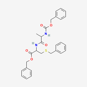 molecular formula C28H30N2O5S B11955455 Carbobenzyloxyalanyl-S-benzylcysteine benzyl ester CAS No. 68835-73-4
