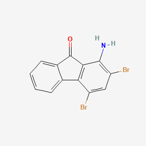 molecular formula C13H7Br2NO B11955491 1-Amino-2,4-dibromofluoren-9-one CAS No. 6957-59-1