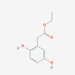 molecular formula C10H12O4 B11955503 Ethyl 2,5-dihydroxyphenylacetate CAS No. 76196-46-8