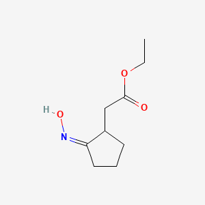 molecular formula C9H15NO3 B11955571 Ethyl [2-(hydroxyimino)cyclopentyl]acetate CAS No. 90608-91-6