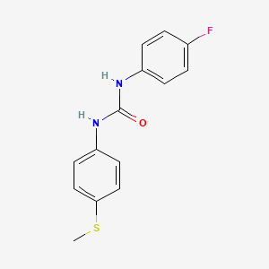 molecular formula C14H13FN2OS B11955577 1-(4-Fluorophenyl)-3-[4-(methylsulfanyl)phenyl]urea 