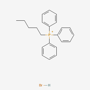 molecular formula C23H27BrP+ B11955580 Pentyl(triphenyl)phosphonium bromide 