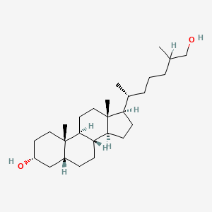 molecular formula C27H48O2 B1195564 5beta-Cholestane-3alpha,26-diol CAS No. 72843-39-1