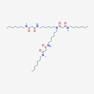 N'-heptyl-N-[6-[[3-[heptyl(methyl)amino]-3-oxopropanoyl]-[6-[[3-[heptyl(methyl)amino]-3-oxopropanoyl]amino]hexyl]amino]hexyl]-N'-methylpropanediamide
