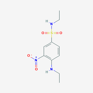 molecular formula C10H15N3O4S B11955659 N-ethyl-4-(ethylamino)-3-nitrobenzenesulfonamide CAS No. 93352-63-7